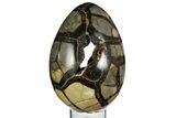 Septarian Dragon Egg Geode - Black Crystals #157869-3